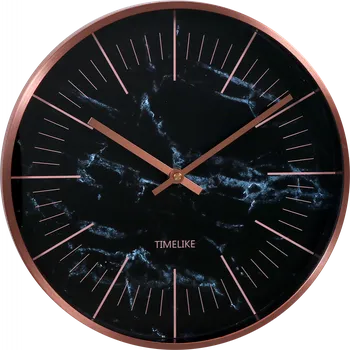 Hodiny MPM Kovové IPRose a černé kulaté hodiny MPM Stone Rose - E01.3945