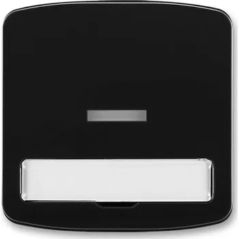 Stavebniny ABB 3558A-A610 N Tango® Kryt spínače kolébkového s čirým průzorem a popisovým polem, černá