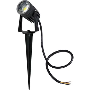 Venkovní osvětlení Ledshopik Zahradní LED svítidlo GARDA | černé | IP67 | 3W | 230V | - TEPLÁ BÍLÁ - 2800K