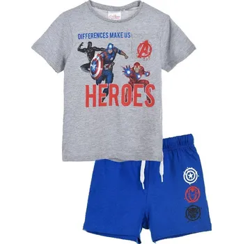 Chlapecké tričko The Avengers šedo-modrý chlapecký set HEROES Velikost: 104