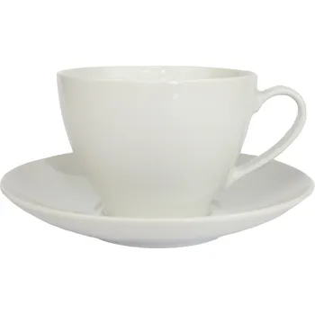 Karlovarský porcelán Hrnek Vys 380 ml s podšálkem