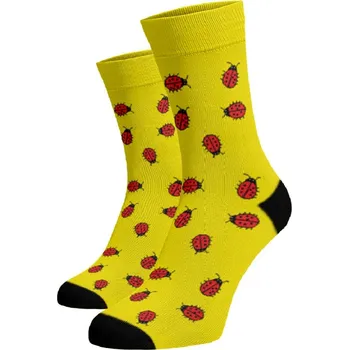 Dámské ponožky Veselé ponožky Berušky Žlutá 33-34