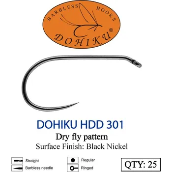 Rybářský háček Muškařské háčky Dohiku HDD 301 vel. 10