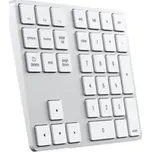 Satechi Aluminium Bluetooth Extended Keypad, bezdrátová numerická klávesnice stříbrná SAT-XLABKS