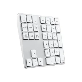 Klávesnice Satechi Aluminium Bluetooth Extended Keypad, bezdrátová numerická klávesnice stříbrná SAT-XLABKS
