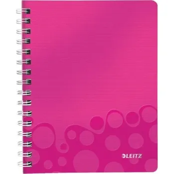 Blok Leitz WOW A5, čtverečkovaný, růžový