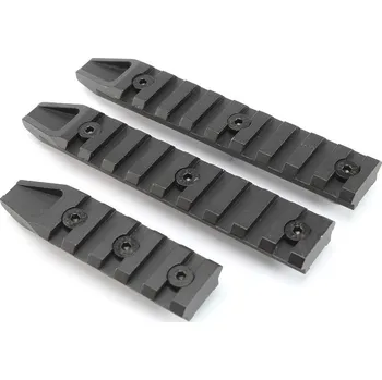 E&C Kovové RIS lišty pro předpažbí Keymod - 3 kusy