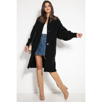 Dámský svetr Glara Dámský dlouhý zapínací svetr 579956