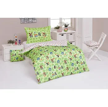Bytový textil DĚTSKÉ POVLEČENÍ 140x200 KRTEK NA LOUCE