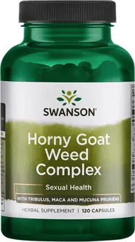 Přírodní produkt Swanson Horny Goat Weed Complex 120 cps.