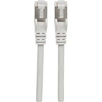 Datový kabel Intellinet 317245 RJ45 síťové kabely, propojovací kabely CAT 6A S/FTP 5.00 m šedá fóliové stínění, stínění pletivem, bez halogenů 1 ks