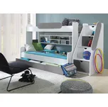 Nábytek PEGAS s.r.o. Patrová postel SEGAN šedá grafit