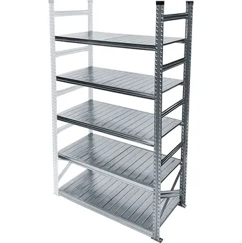 Dílenský regál Kovový policový regál SUPER, 2500x900x500 mm, 5 polic, přídavný modul - Wexta.cz