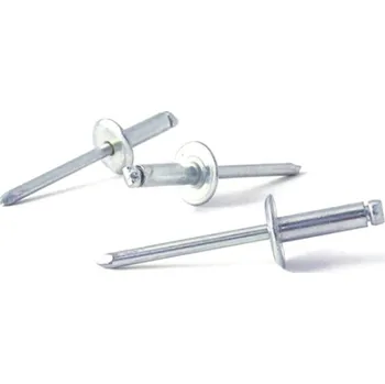 Nýt Nýt trhací ocelový 4.8x30 VELKÁ HLAVA 14mm ST/ST