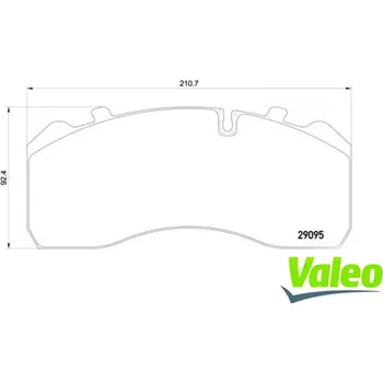 Brzdový komplet Brzdové destičky Valeo 882204