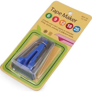 Zakladač šikmých proužků šíře 12 mm, 18 mm, 25 mm, barva 3 (25 mm) modrá