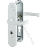 Bezpečnostní kování HOPPE PARIS bílá klika/klika s překrytem, 92/8, 67-72mm