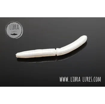 Umělá nástraha Libra Lures FATTY D'WORM 75 Silver Pearl 004 (Krill)