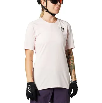 cyklistický dres Dámský cyklo dres Fox Ranger SS Pale Pink XL