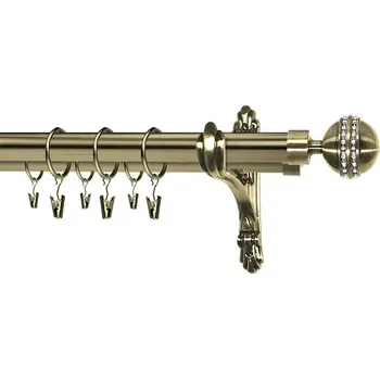 Garnýž Kovové garnýže dvouřadé 25 a 19mm - Mosaz