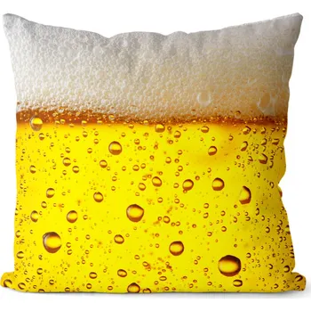Dekorativní polštářek Polštář Pivo (Velikost: 40 x 40 cm)