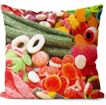 Dekorativní polštářek Polštář Bonbony 40x40 cm (Velikost: 40 x 40 cm)