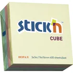 Samolepící bločky Stick'n 76x76mm, Pastel mix, 400 lístků