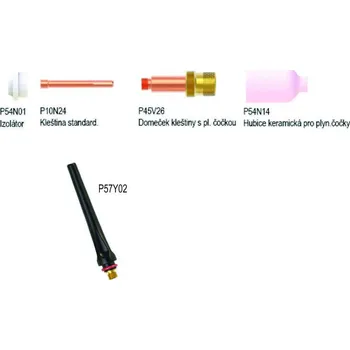 Příslušenství ke svářečce ALFA IN Sada vybavení PARKER SGT 17/18/26 s čočkou 2.4 včetně krytu elektrody