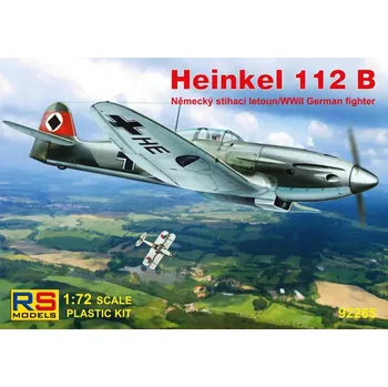 Plastikový model RS models 1/72 Heinkel He 112B German WWII fighter (3x camo)