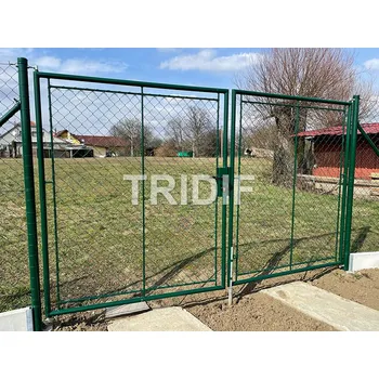 Zelená Brána na FAB / šířka 3000 mm / výplet ALUGREEN pletivo + 2ks sloupků ZDARMA