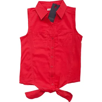 Dívčí košile Dívčí červená košile bez rukávů Velikost: 98