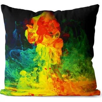 Dekorativní polštářek Polštář Barevná abstrakce 2 40x40 cm (Velikost: 40 x 40 cm)