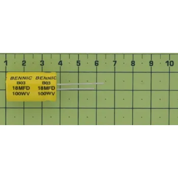 Kondenzátor Bennic Kond. el. bip. rad. 18M 100V