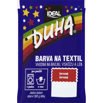 IDEAL Duha Barva na textil 15 g, červená