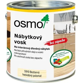 Stavební chemie Osmo NÁBYTKOVÝ VOSK 5910 bezbarvý Velikost balení: 2,5L + dárek k objednávce nad 1000Kč