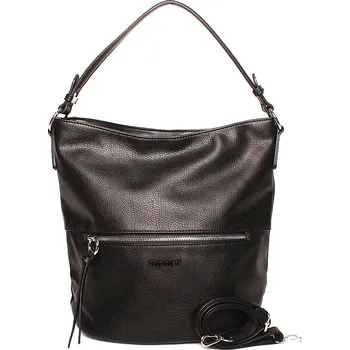 Kabelka Dámská kabelka na rameno i crossbody David Jones 6518-1 černá | KabelkyproVas.cz