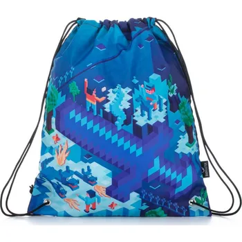 Školní sáček BAGMASTER SHOES ALFA 21 B BLUE/GREEN