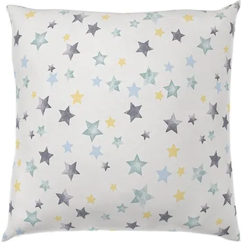 Bytový textil Kvalitex Povlak na polštář hladká bavlna DELUX DUO modré hvězdy Abmessungen der Kopfkissenbezüge: 70x90cm