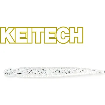 Umělá nástraha Gumová Nástraha Keitech Custom Leech 3'' 7,5cm Ice Fish (10ks)