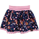 tmavě modrá květovaná sukýnka