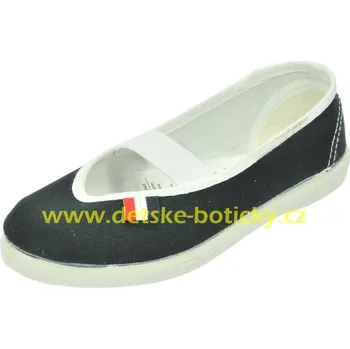 Dívčí obuv Toga jarmilky 729-323 černá cvičky 24,5 (16,5)