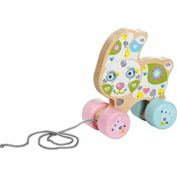 Hračka pro nejmenší CUBIKA Tahací králík dřevěný