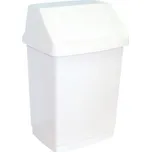 Merida Odpadkový koš s víkem hranatý plastový bílý 9 l