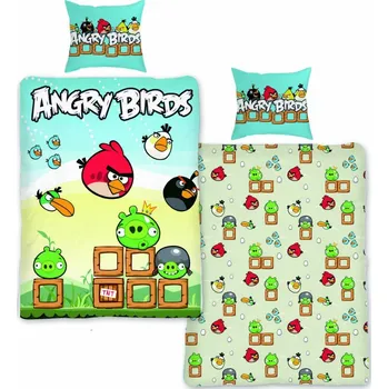 Bytový textil Jerry Fabrics Povlečení Angry Birds AB004 140x200 70x90 140x200 70x90