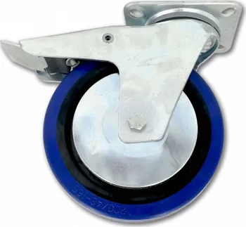 Pojezdové kolečko Satos 002815 kolečko transportní otočné s brzdou modré