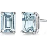 Zlaté náušnice s emerald akvamaríny Handan