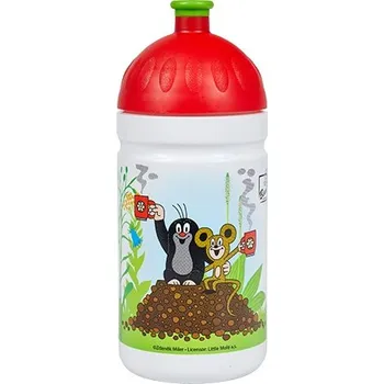 Láhev Zdravá lahev V050240 Krtek a jahody 0,5l - červené 0,5l