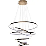 Azzardo AZ2921 LED stropní závěsné svítidlo Wheel 6x140W | 8400lm | 3000K | IP20 - zlatá + LED PŘISAZENÉ STROPNÍ SVÍTIDLO VERSO 1X24,5W | 3000LM | 3000K - NASTAVITELNÉ, 3 FÁZOVÉ STMÍVÁNÍ, HLINÍK