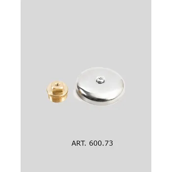 Fitinka Velkoobchod Vršinský Mosazná zátka starých rozvodů s krytkou 1/2" MS/Cr (ART.600.73)