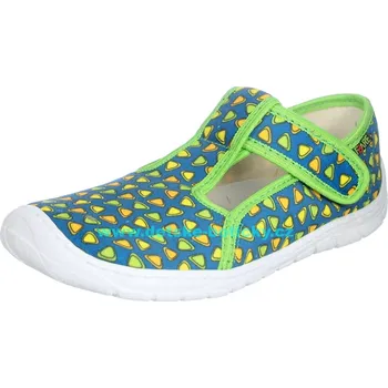 Chlapecké bačkory Fare 5202432 5102432 modrá/zelená 27